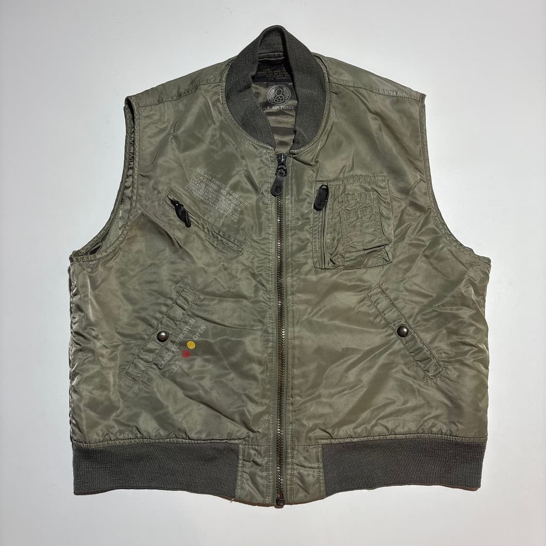 U.S. AIR FORCE 무드 빈티지 나일론 베스트 상품이미지1