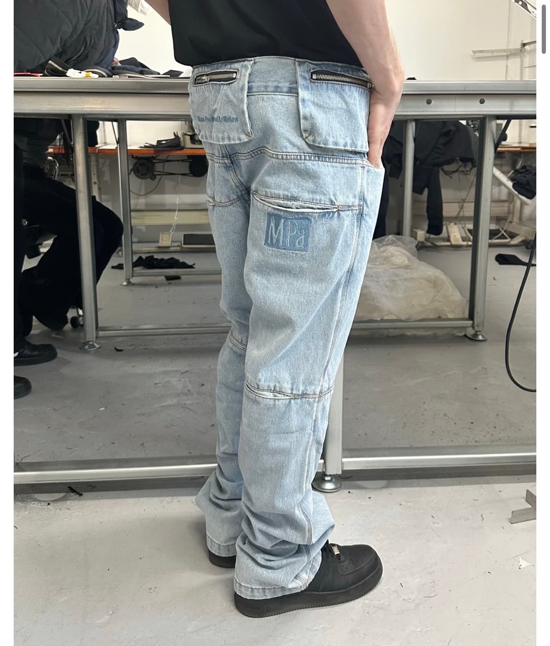 플라스틱프로덕트 MPa BAG PANTS (STEEL BLUE) 상품이미지1