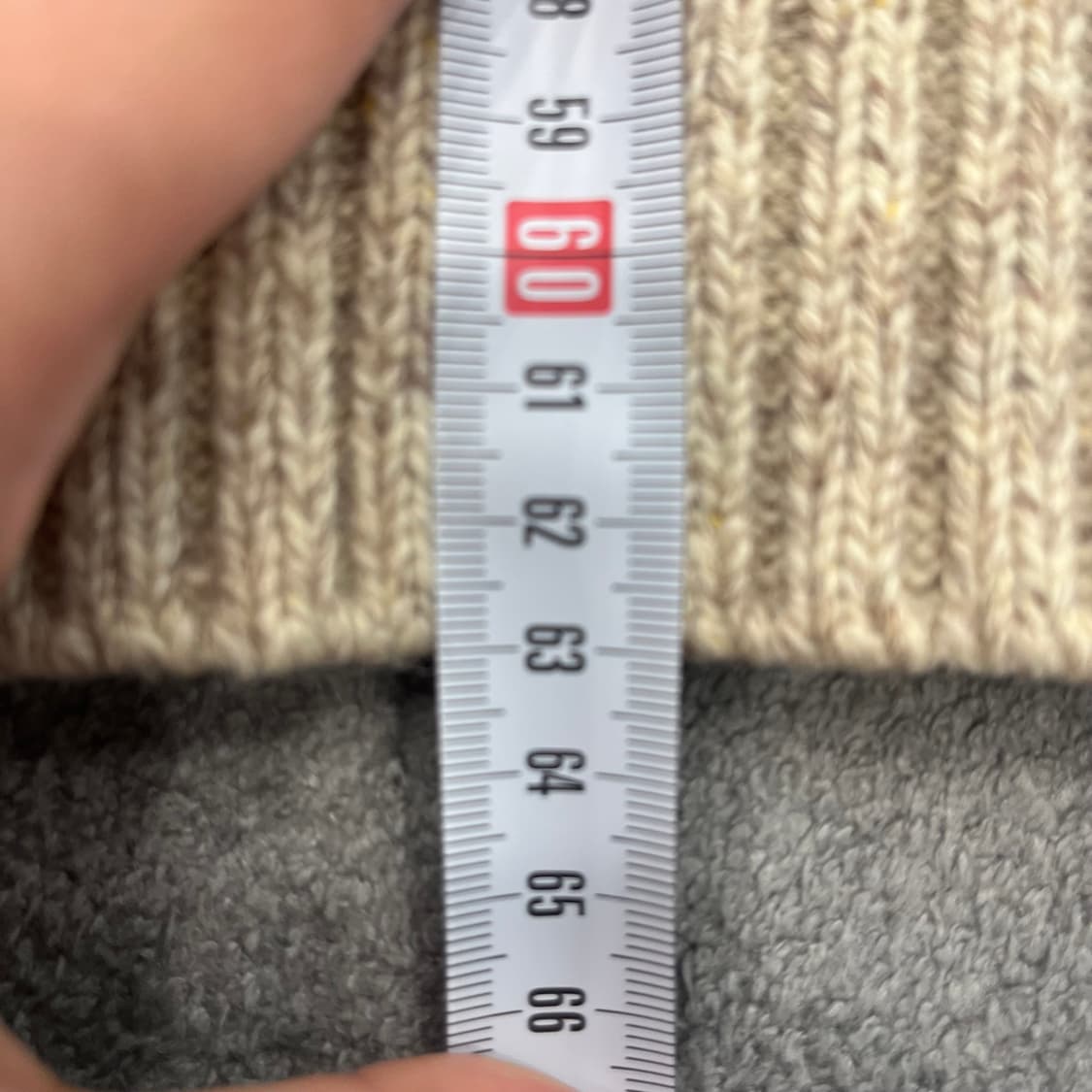 90 빈폴 아가일 패턴 울 숄카라 니트 상품이미지7