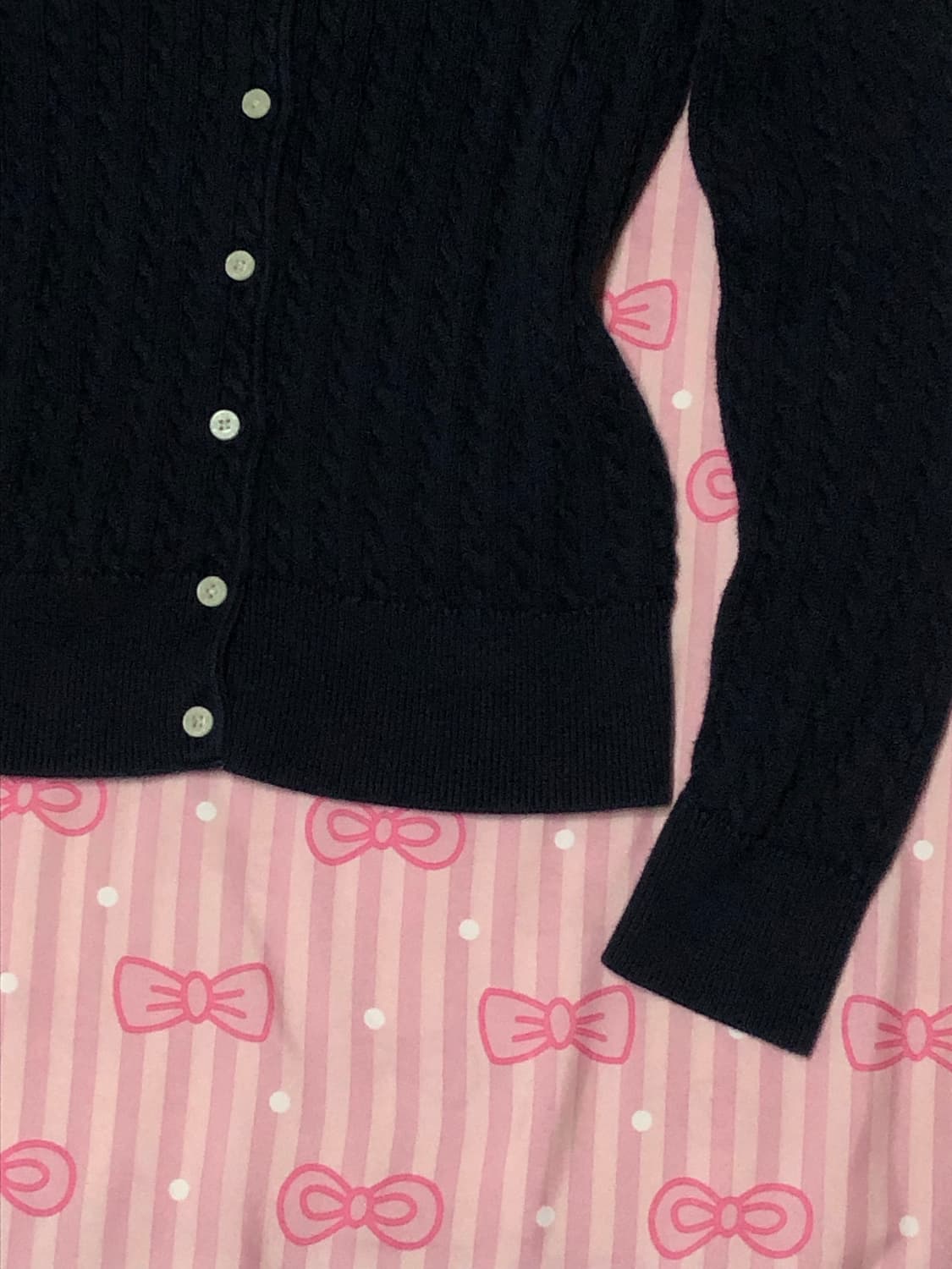 폴로 네이비 꽈베기 가디건  상품이미지3