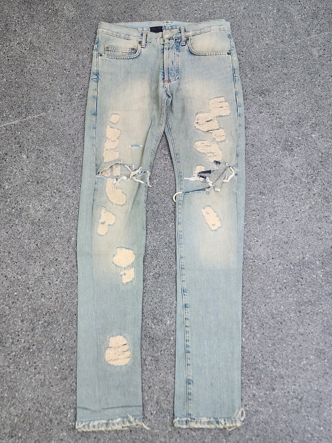 디올옴므 06SS 크래쉬 리페어 데님 상품이미지1