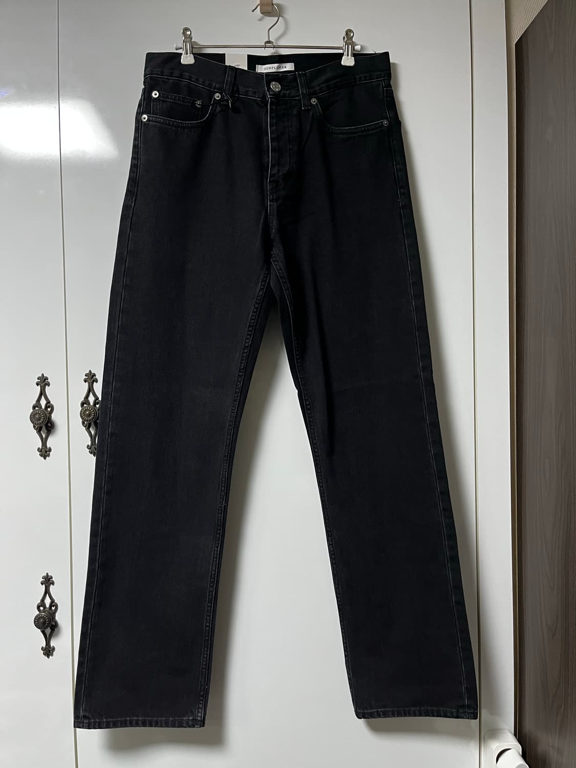 썬플라워 블랙 데님 팬츠 31/32 상품이미지1