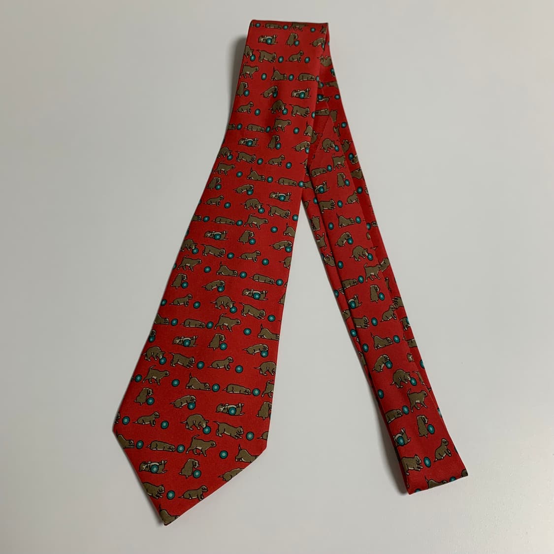 에르메스(HERMES) 프랑스 100실크 명품넥타이 최상급 A+9.2cm 상품이미지8