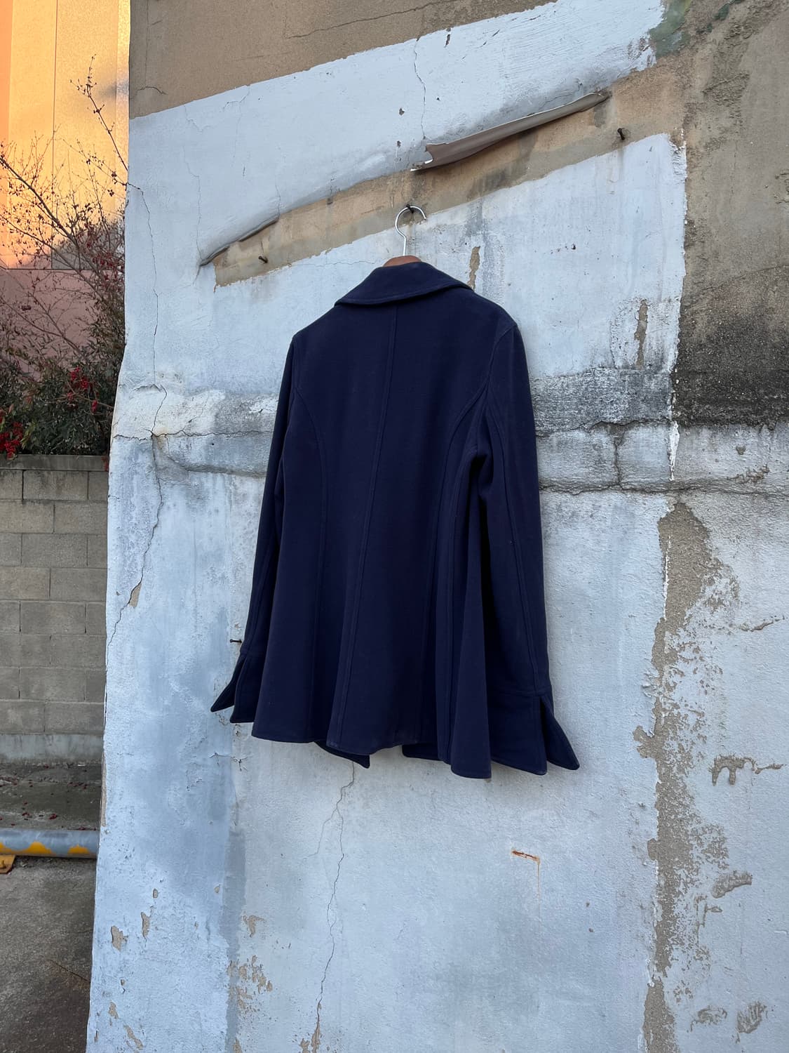 90s Armani Jeans Made in Italy 금속 버클 코트  상품이미지4