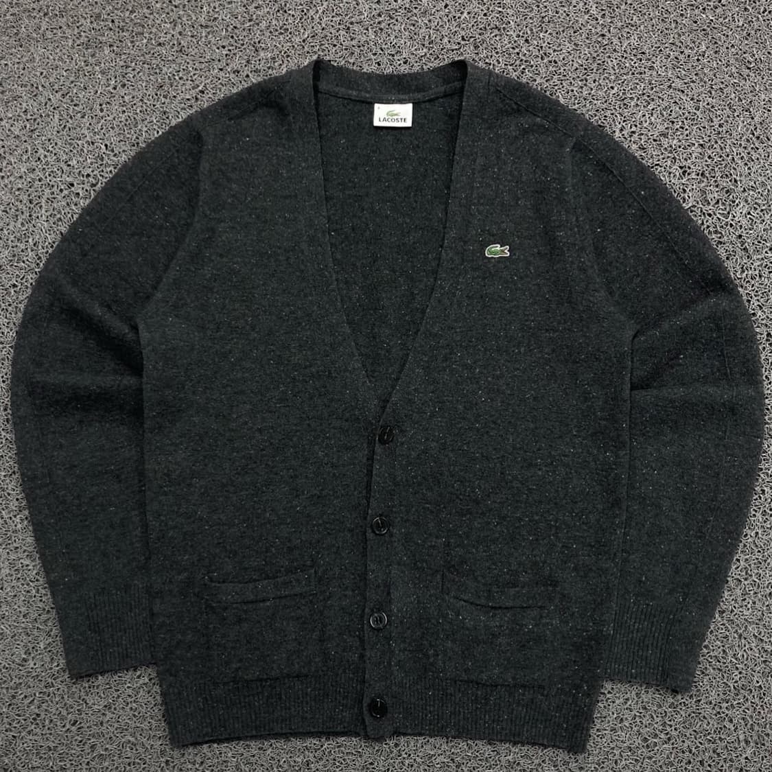 Lacoste 라코스테 신형 로고 보카시 울 그레이 니 상품이미지1