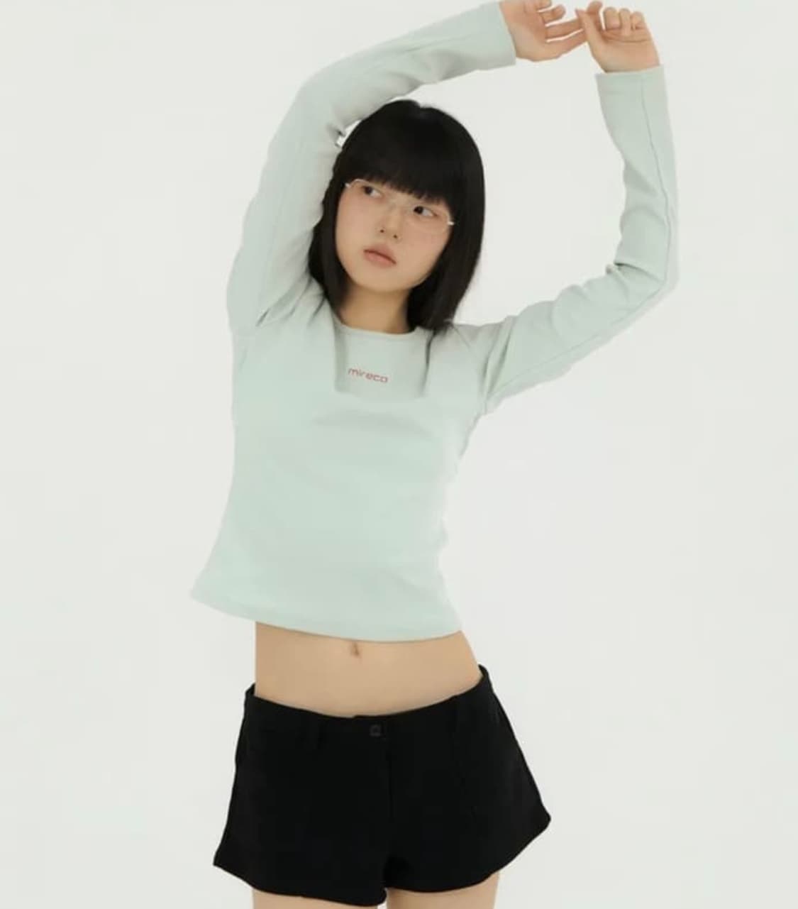 미레코 티셔츠 민트 상품이미지1