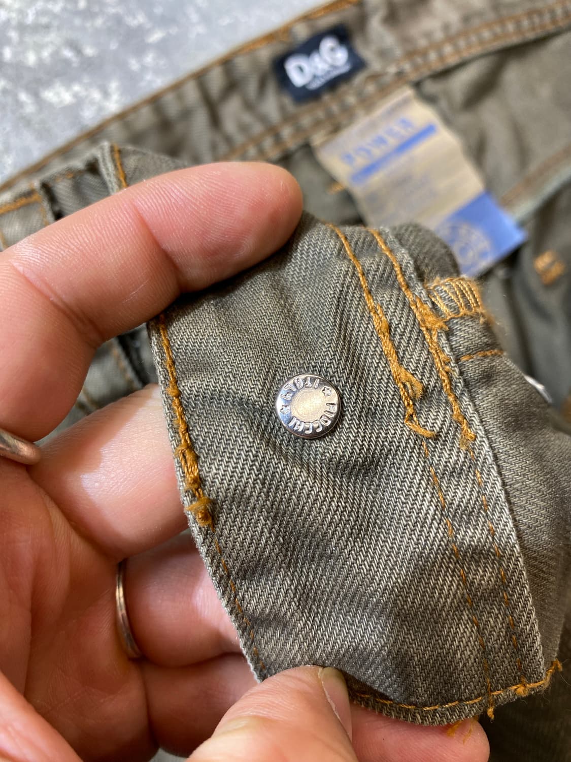 [32] D&G 돌체앤가바나 빈티지 워시드 데님팬츠 상품이미지6