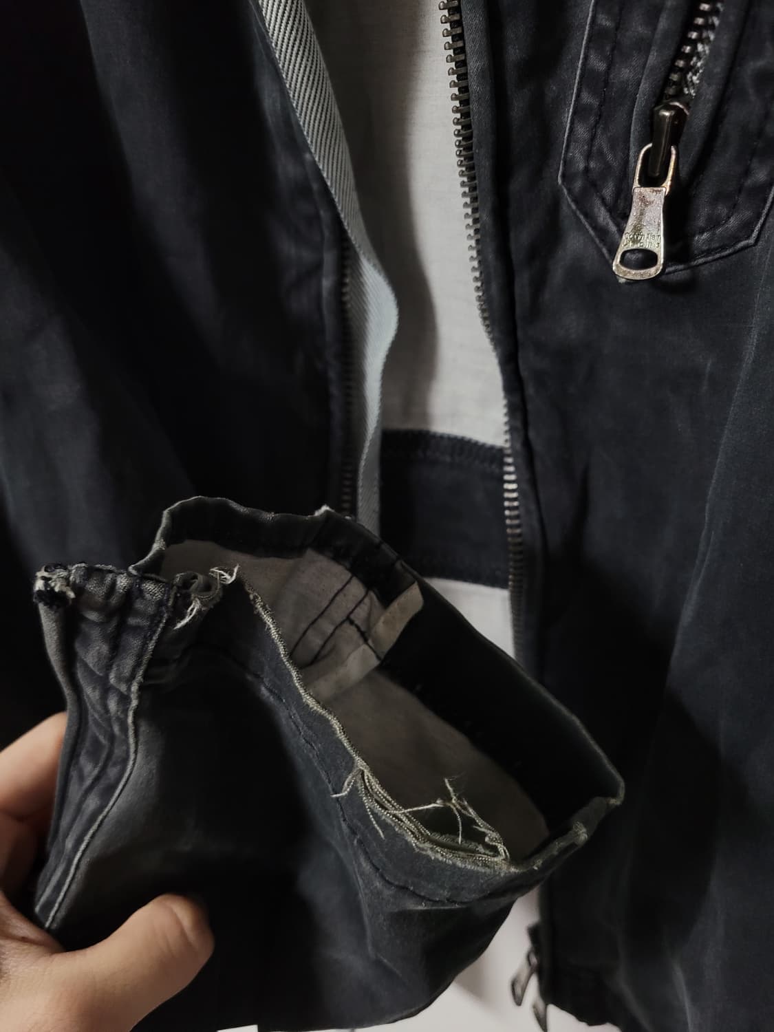 00s Calvin klein biker jacket 상품이미지5