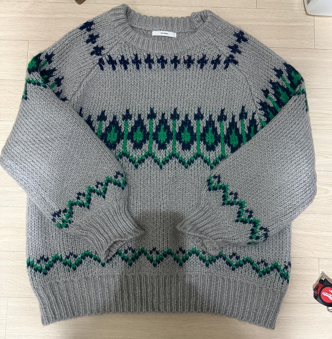 어리틀빗 chic offices 패턴 니트 스웨터 상품이미지1