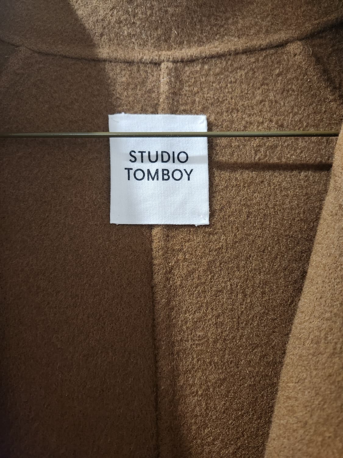 스튜디오톰보이. 울혼방카멜롱코트. 상품이미지5