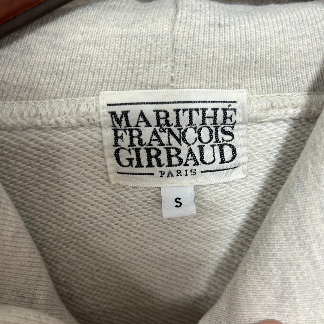 마리떼 프랑소와 저버 크레스트 로고 헤비코튼 후드티 그레이 상품이미지6