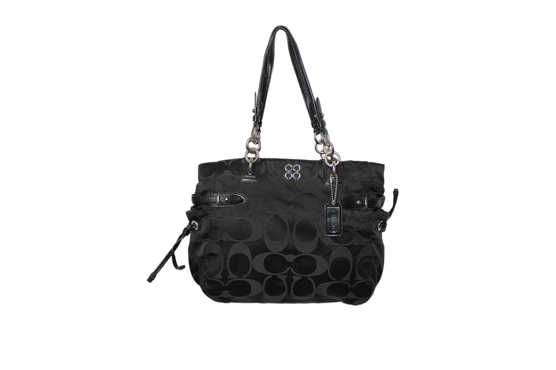 2000s COACH 코치 자카드 토트백 상품이미지1