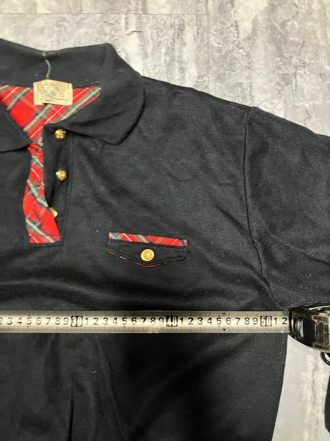 일본빈티지 Artstadiumcp 올드스쿨아메카지 혁오풍 니트카라티셔츠 상품이미지3