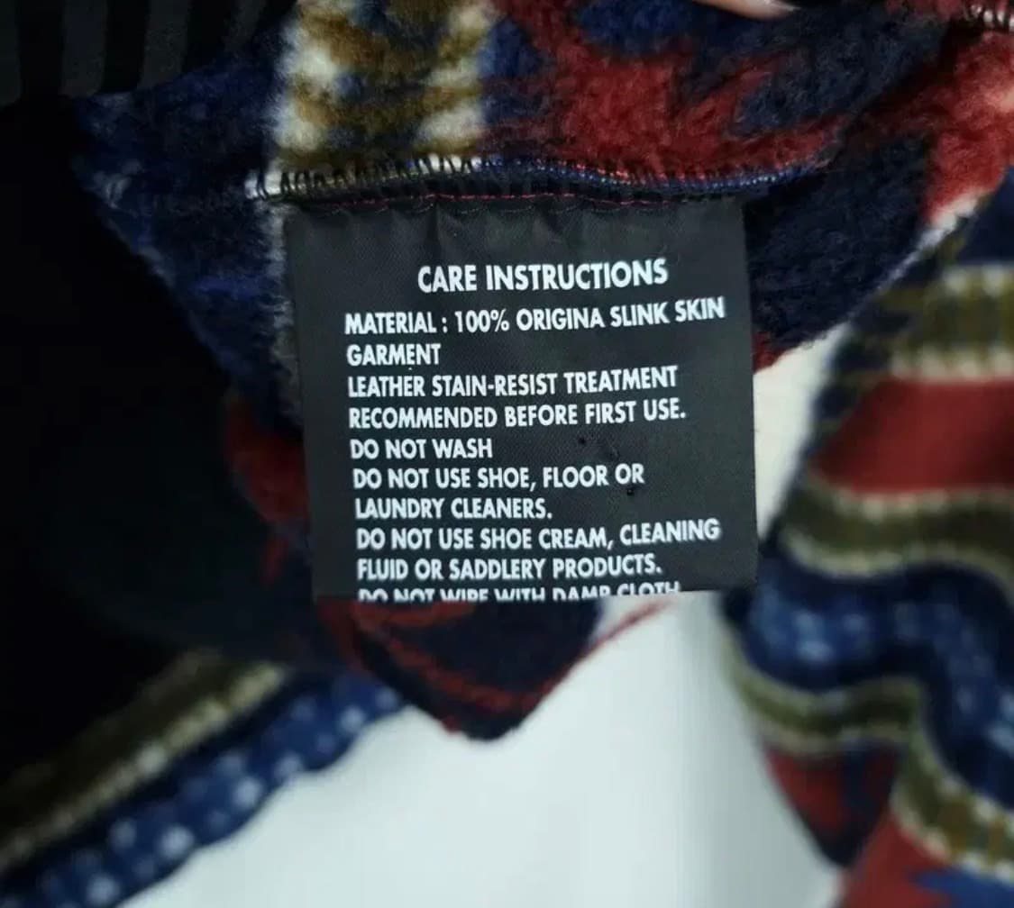 램스킨 양가죽 에스닉 패턴 플리스 쉐르파 자켓 상품이미지8