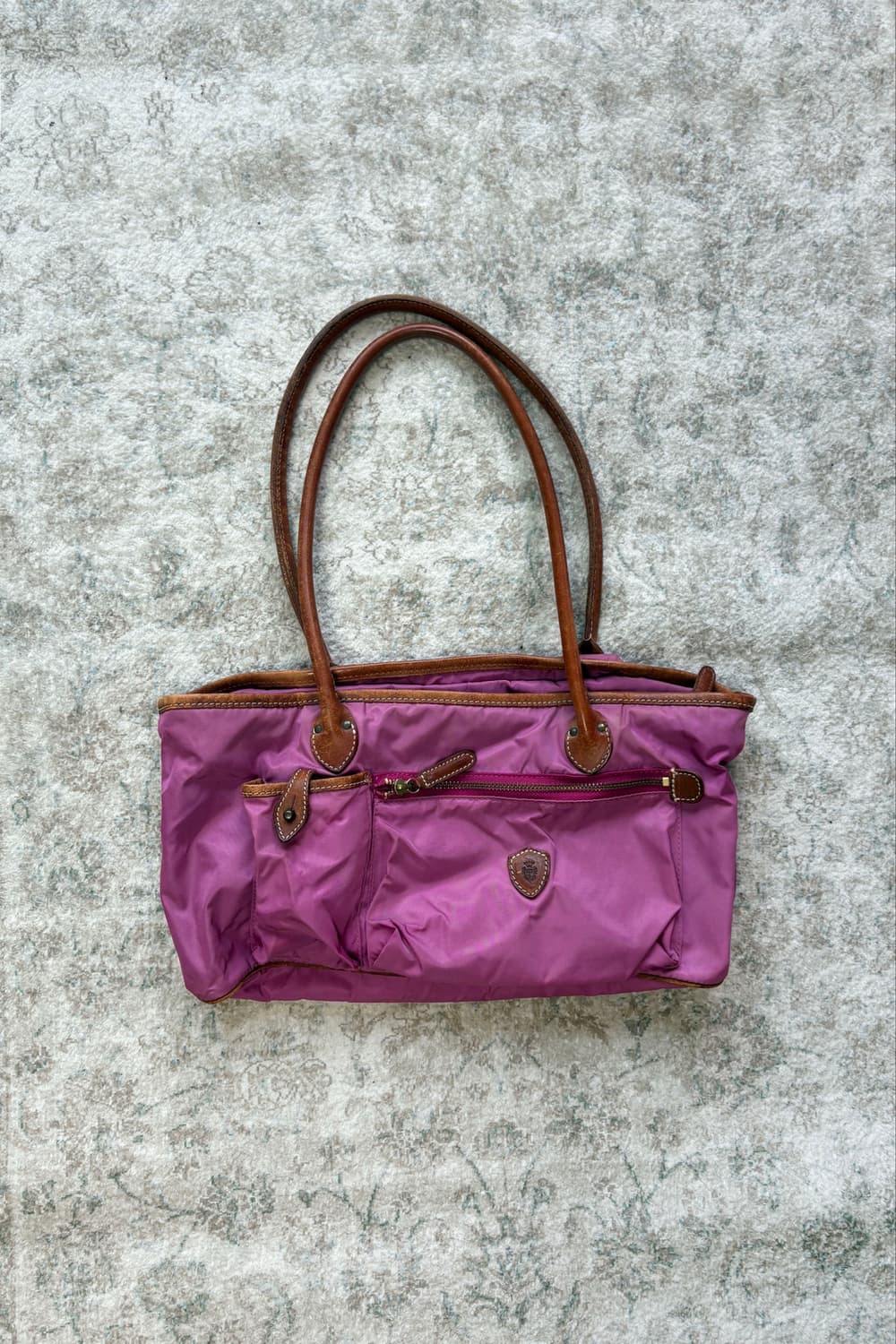 Nylon Leather Shoulder Bag 상품이미지2