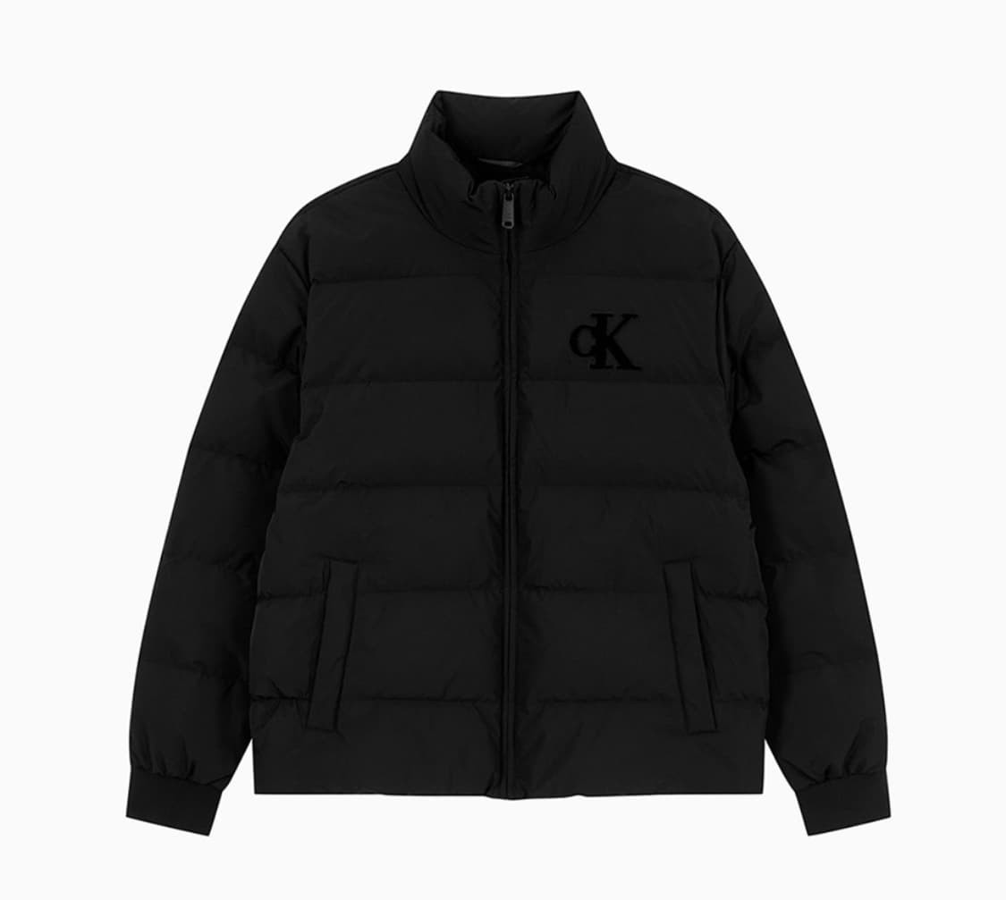 (새상품) 캘빈클라인 남성 셔닐 스탠드 카라 다운 푸퍼 상품이미지1