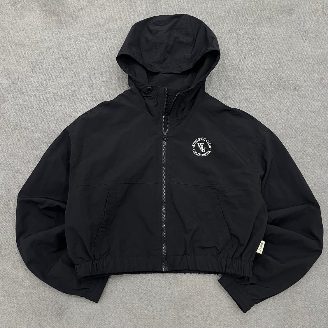 S 후아유 후드 크롭 바람막이 상품이미지1