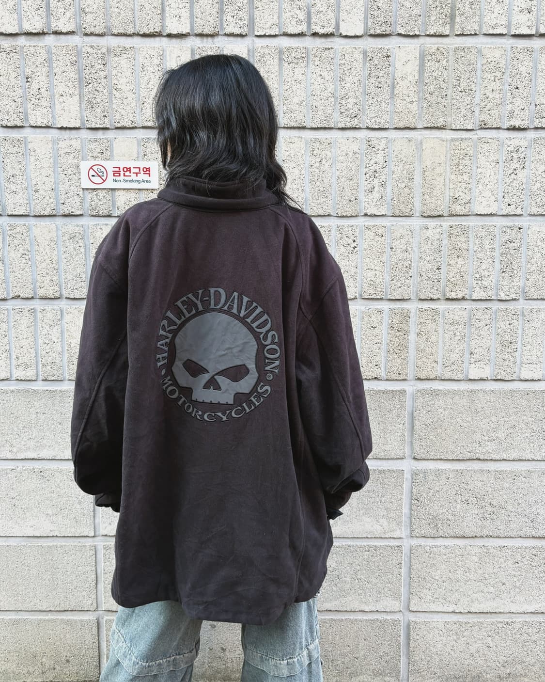 할리데이비슨 오버사이즈 플리스 집업 자켓 상품이미지2