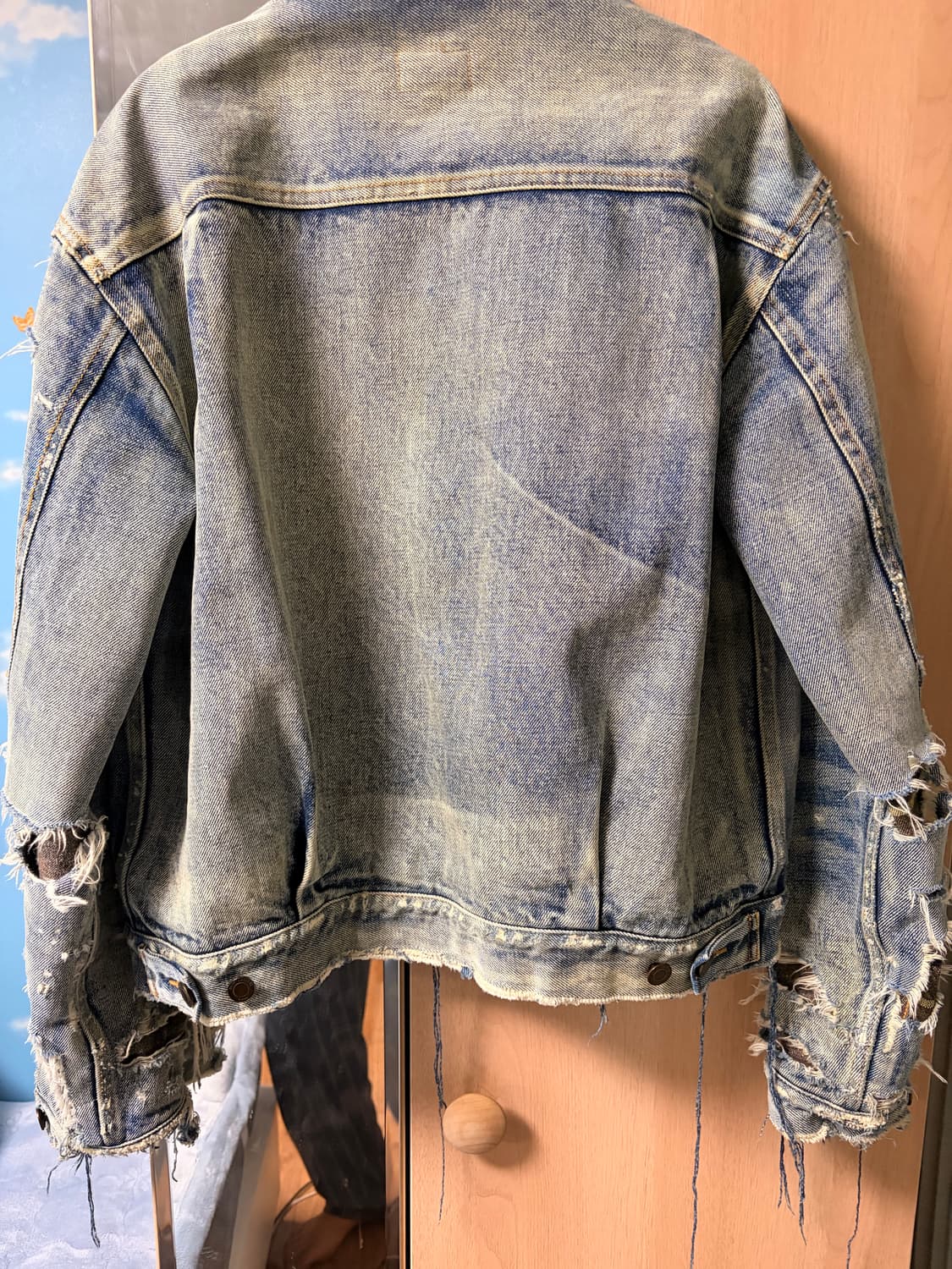 생로랑  trash denim destroyed jacket M 상품이미지3