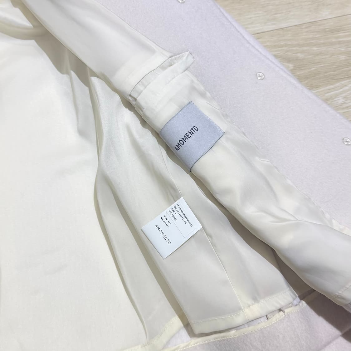 (1) 아모멘토 울 숏자켓 라일락 상품이미지3