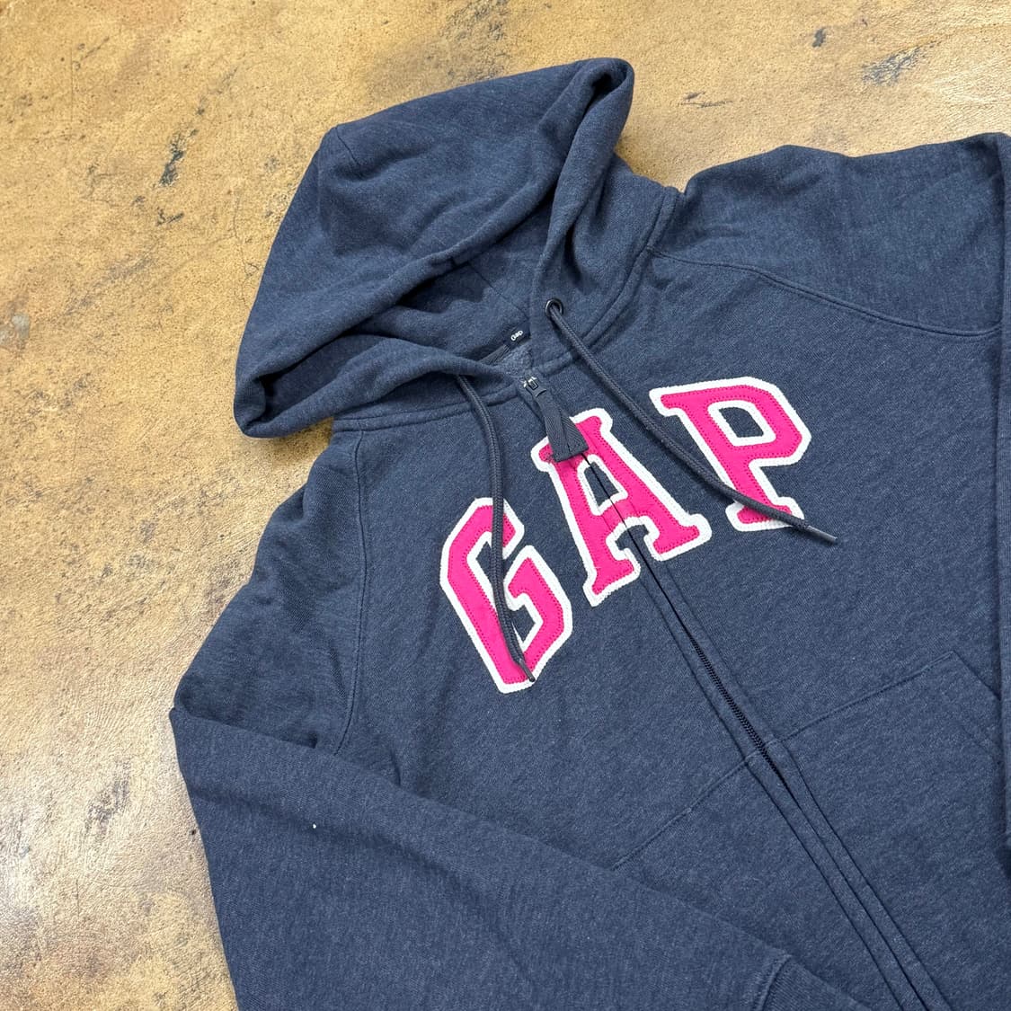 갭 네이비 핑크 후드집업 상품이미지1