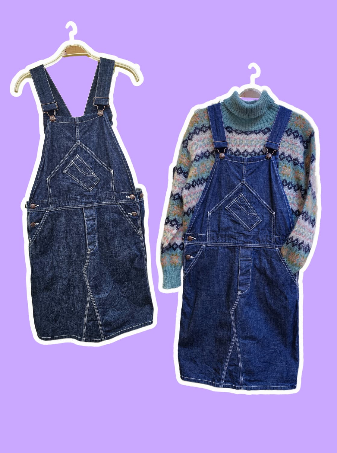 BeamsBoy 오버롤 청치마 상품이미지1