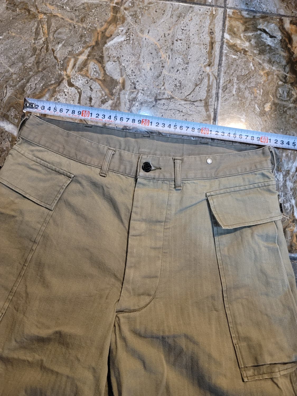 웨어하우스 헤링본 밀리터리 카고 팬츠  상품이미지4