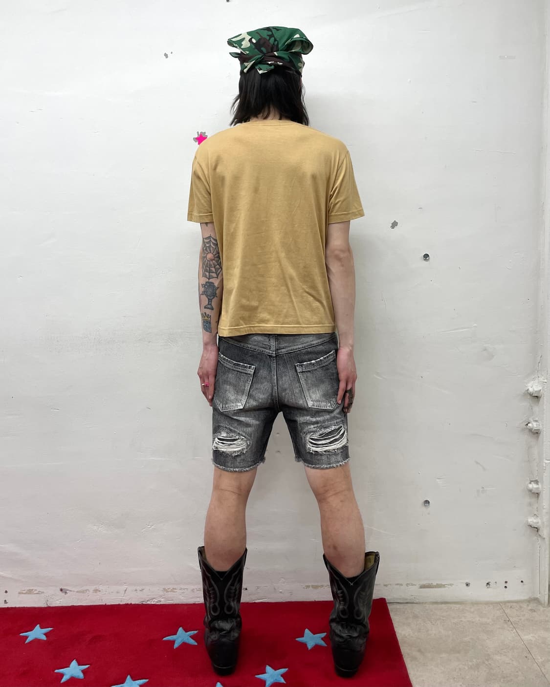 Beige Big Skull T-shirt  상품이미지3