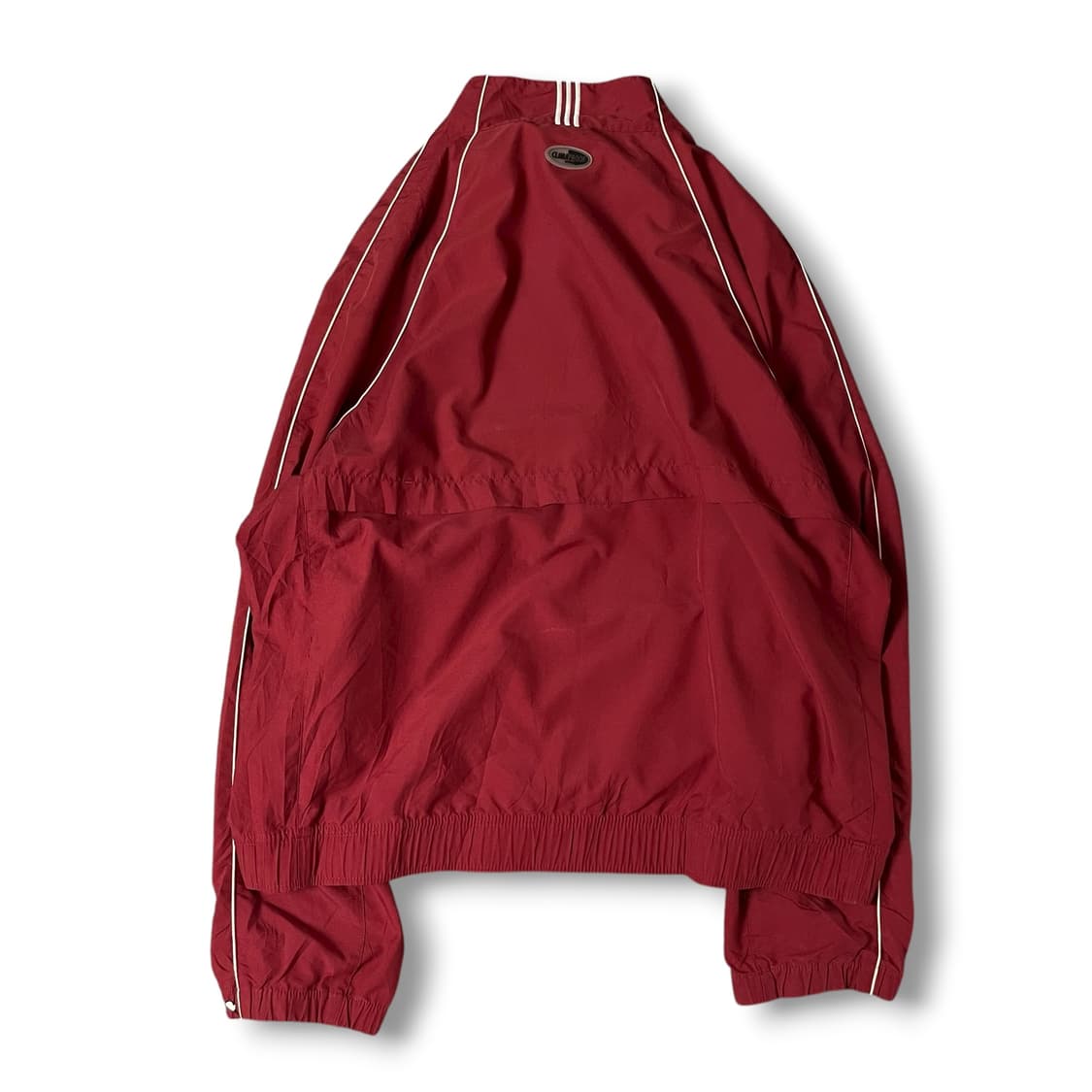 아디다스 레드 화이트라인 폴리 아노락 바람막이 자켓 L 상품이미지3