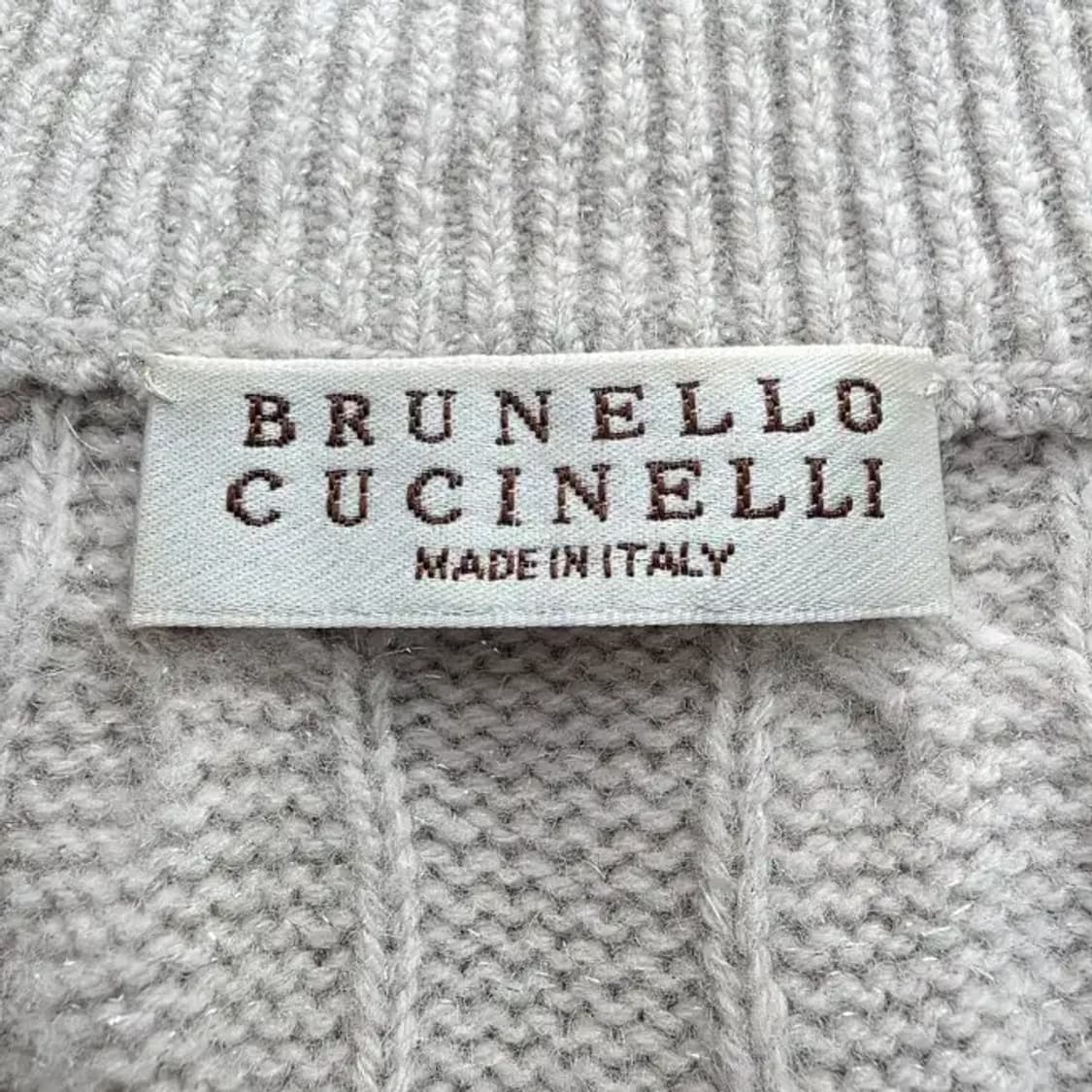 Brunello Cucinelli 캐시미어 꽈배기 집업 니트 95 상품이미지5
