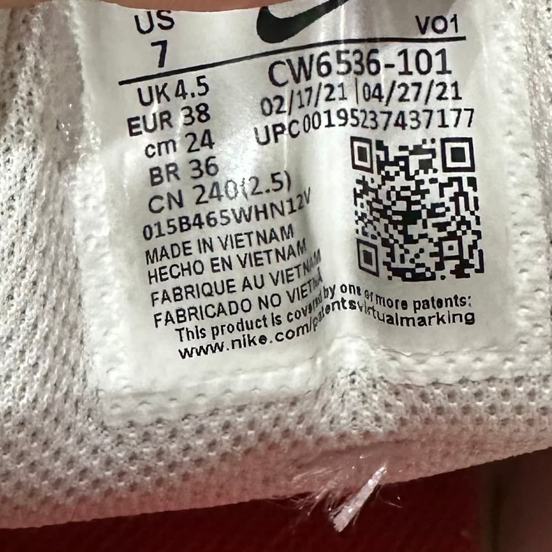 240) 나이키 운동화 여성 여자 신발 코트 비전 알타 화이트 상품이미지9