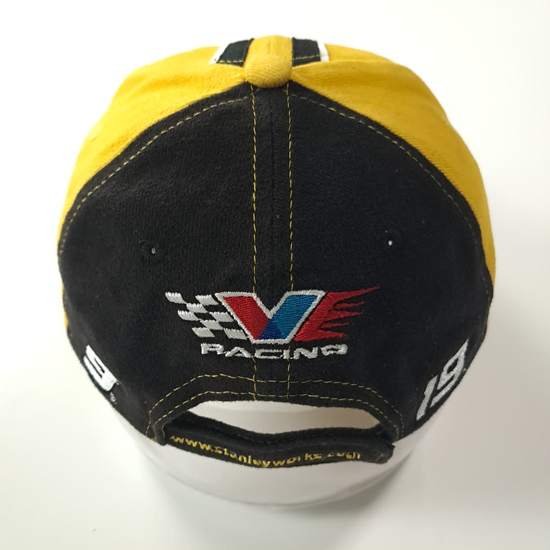 스탠리 레이싱 옐로우 & 블랙 배색 자수 레이싱 캡 모자 P2114 상품이미지6