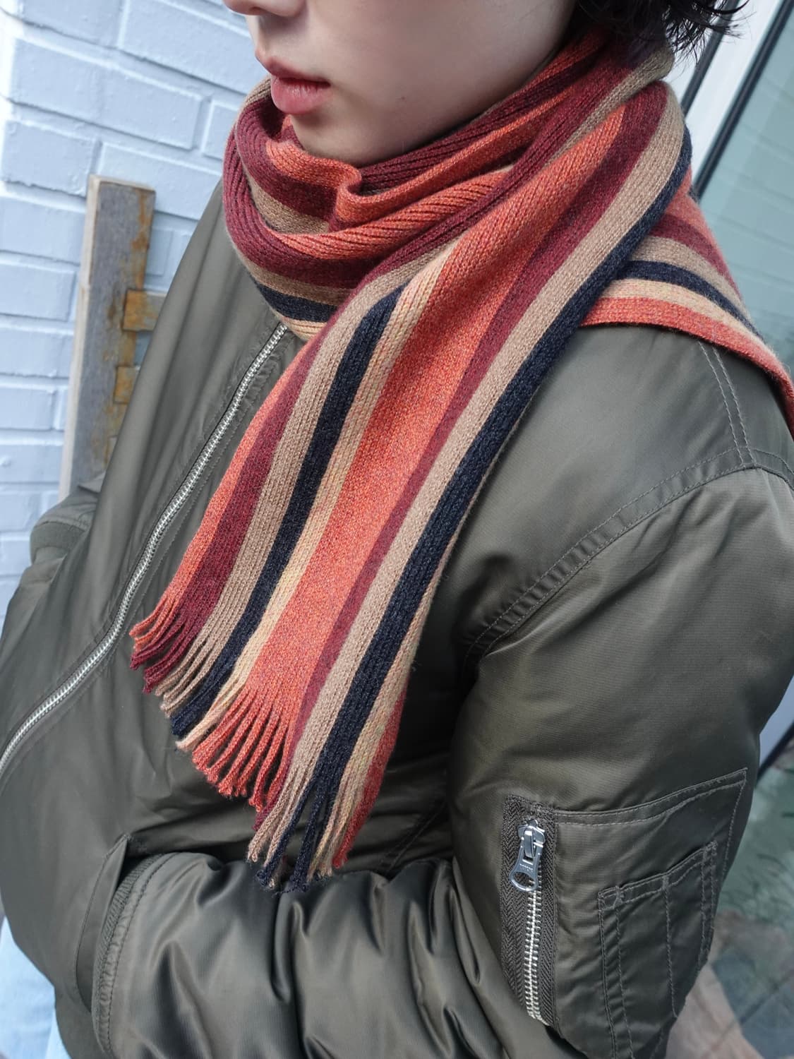 vintage wool muffler (made in GERMANY) 상품이미지1