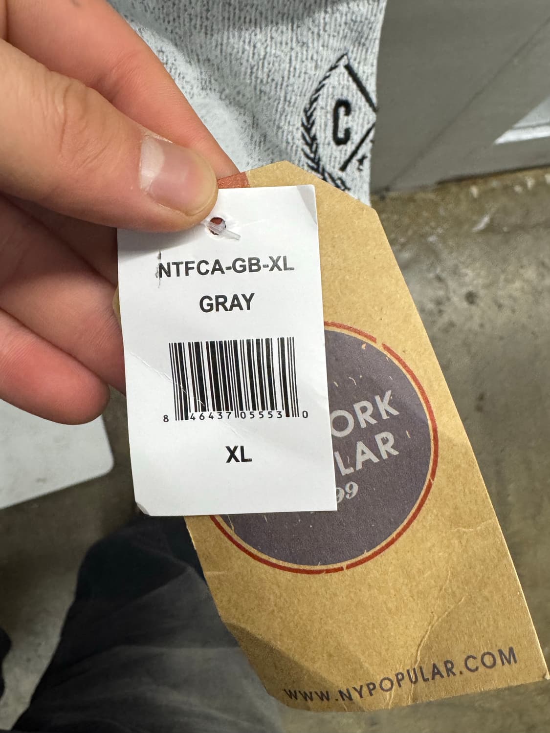 캘리포니아 프린팅 맨투맨 티셔츠 회색 XL 상품이미지4