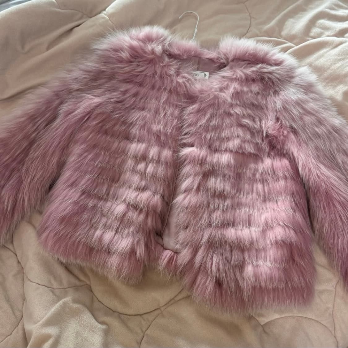 갸루 퍼자켓 pink fur jacket 상품이미지1