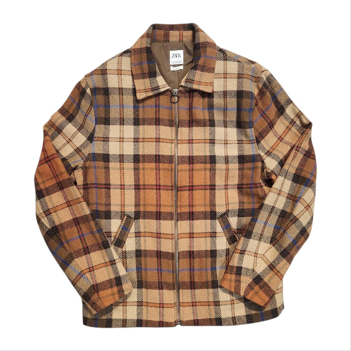 ZARA 체크패턴 스윙탑 자켓 (M) 상품이미지1