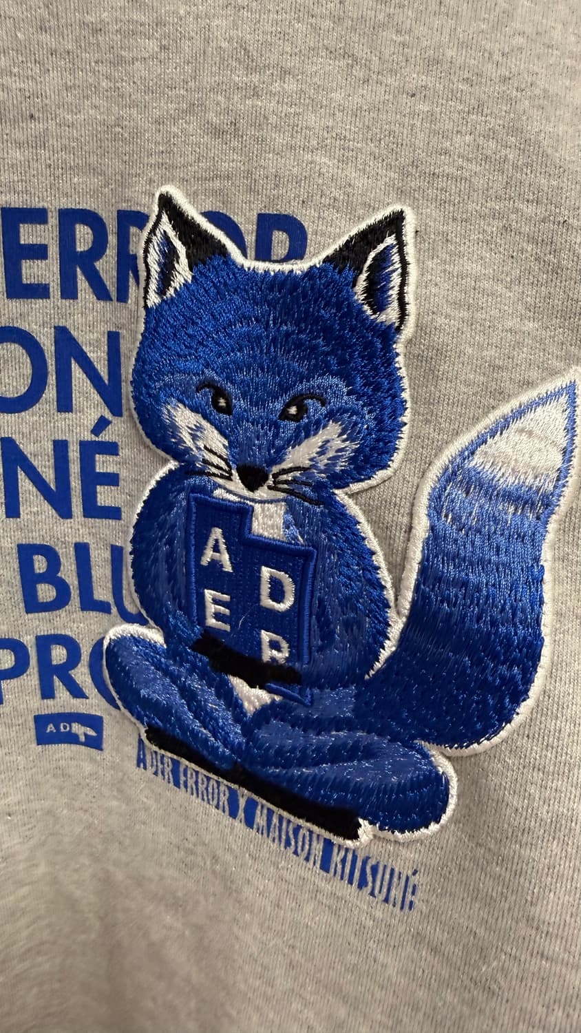 [A3]메종 키츠네 x 아더에러 메디테이션 폭스 후드 그레이 상품이미지2