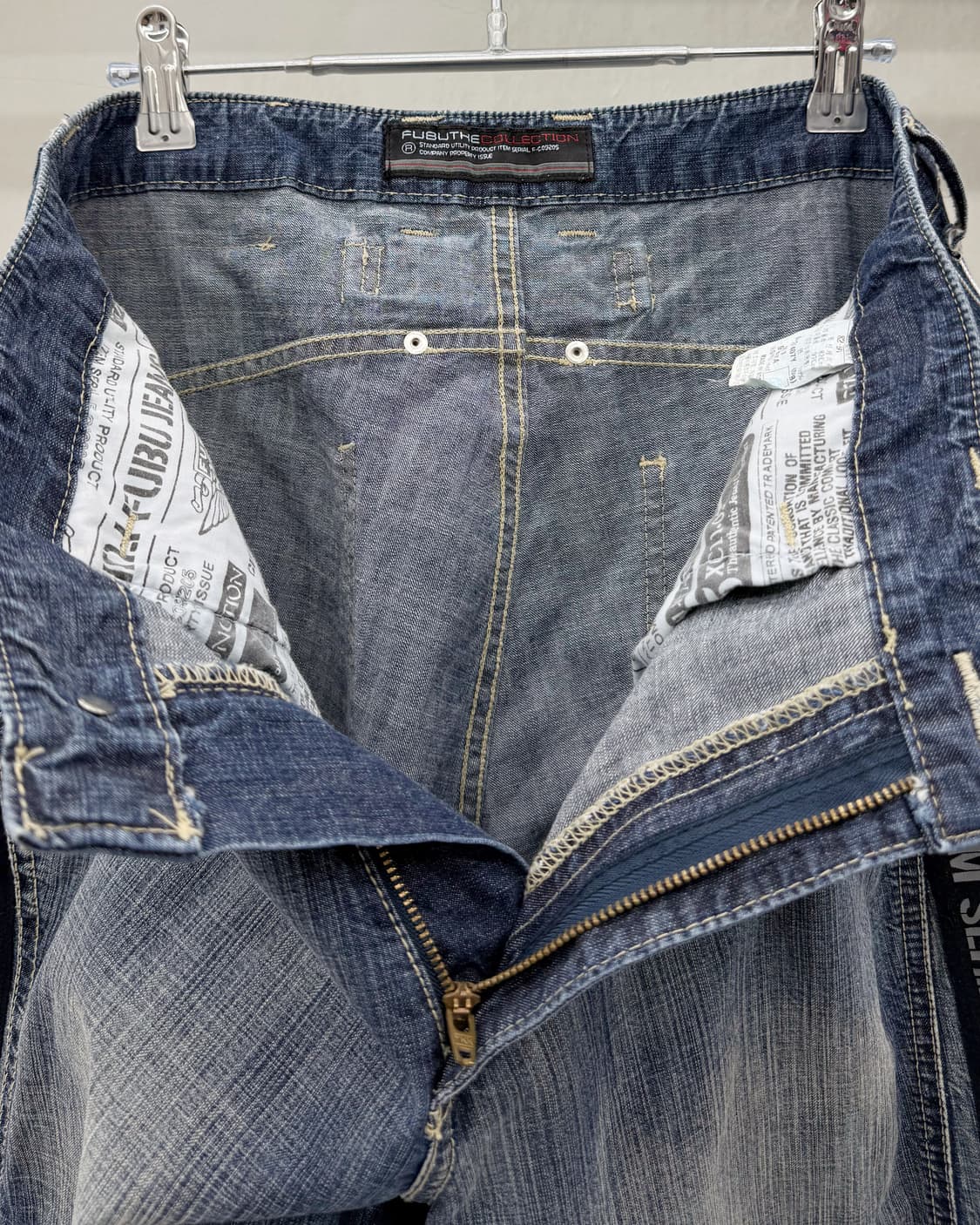FUBU 00s 사이드라인 와이드 데님 팬츠 상품이미지4