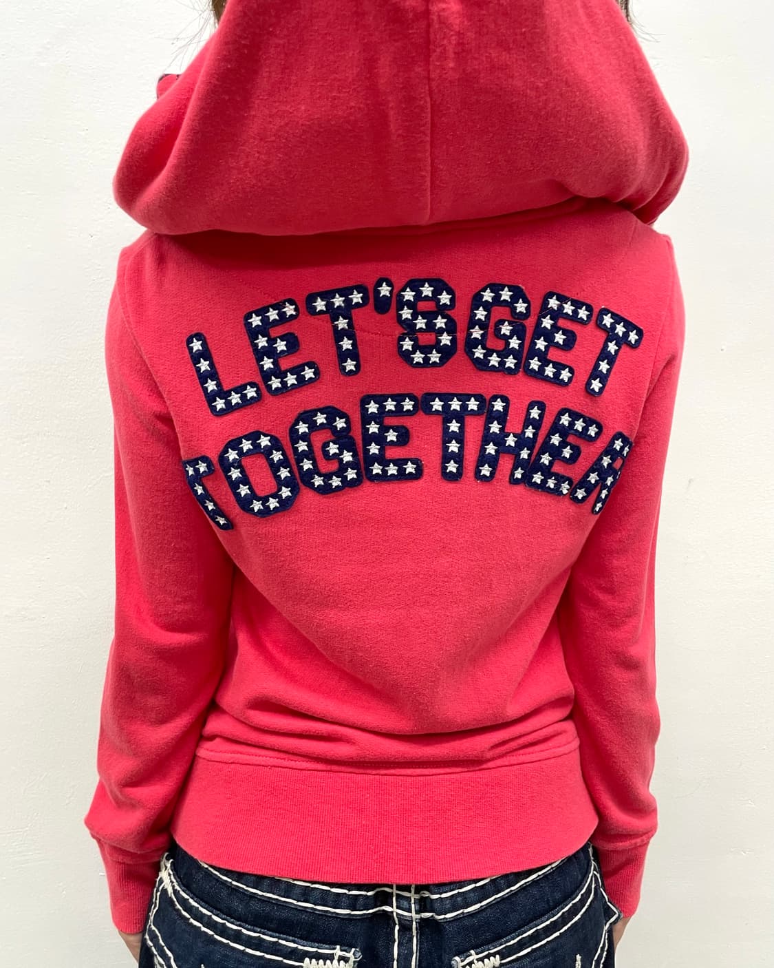 American Flag Double Red Hooded Zip-Up 상품이미지4