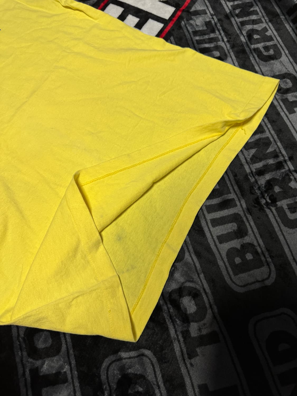 싱글 스티치 티셔츠 옐로우 상품이미지4