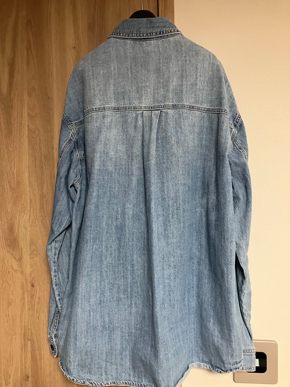 NBA 미네소타 울브스 청색 셔츠 데님 셔츠 남방 상품이미지5