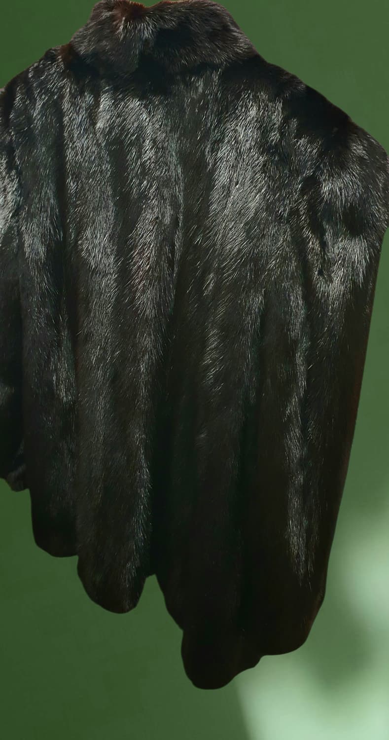 JAPAN 브랜드 
SAFURON 밍크 코트  블랙  상품이미지9