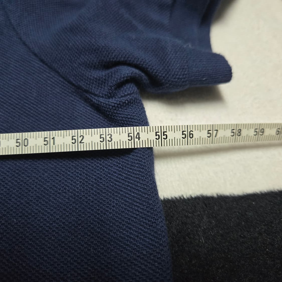 L 폴로랄프로렌 커스텀슬림핏 반팔카라티 네이비 상품이미지5