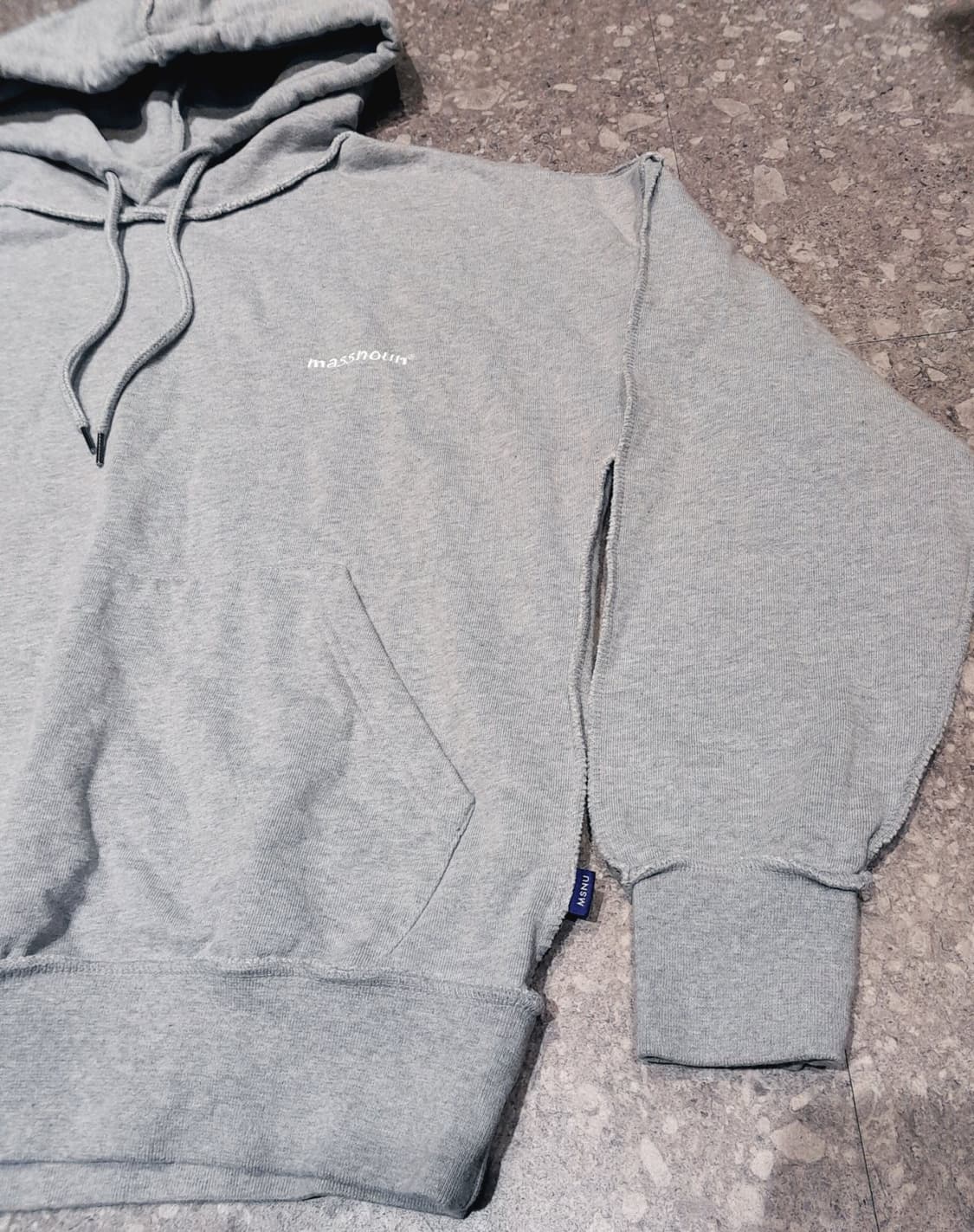 💥매스노운 드롭숄더 후드 그레이 (S)
 상품이미지6