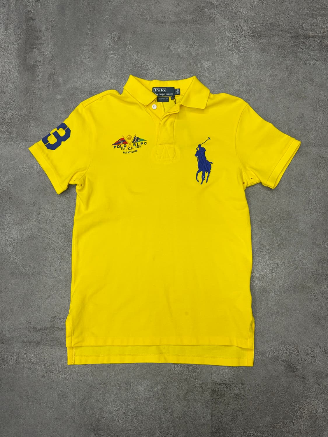 폴로 랄프로렌 빅포니 Yacht Club 옐로우 반팔 카라티 상품이미지1