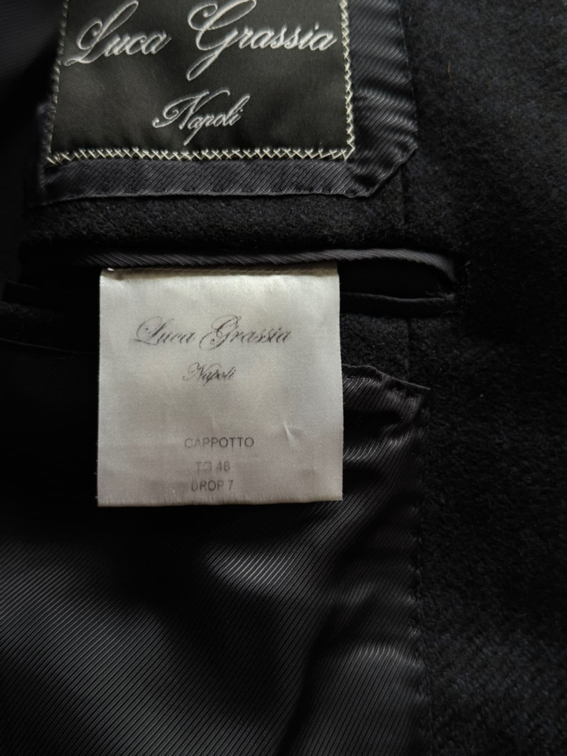 루카 그라시아 나폴리 캐시미어 더블 브레스티드 코트 100 상품이미지7