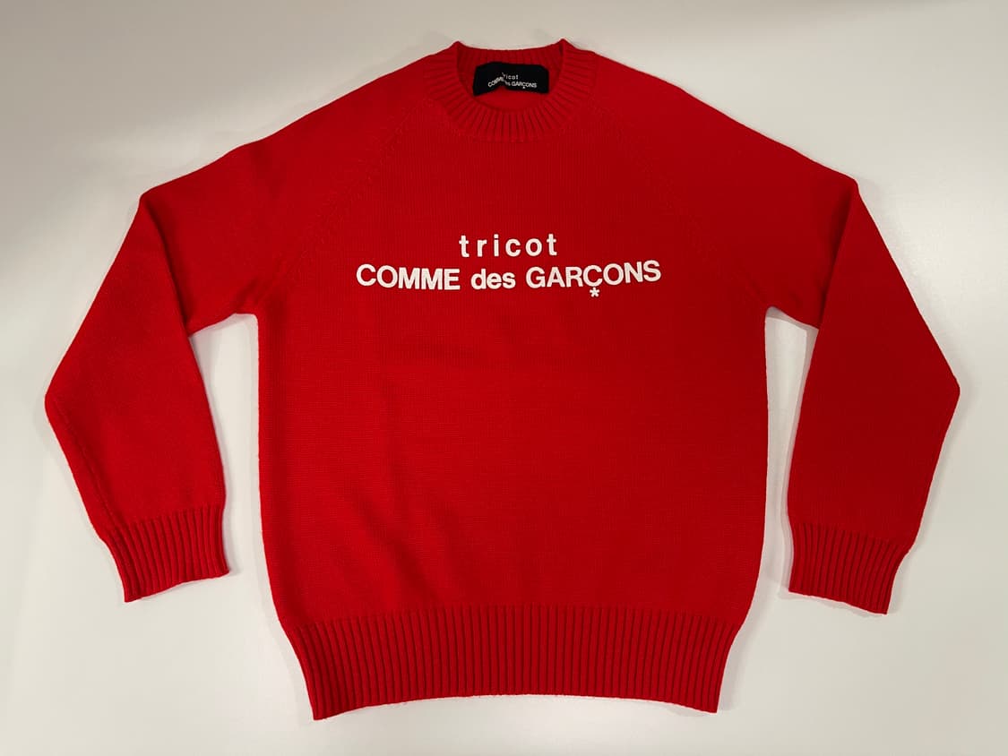 꼼데가르송 트리콧 레드 니트 상품이미지1