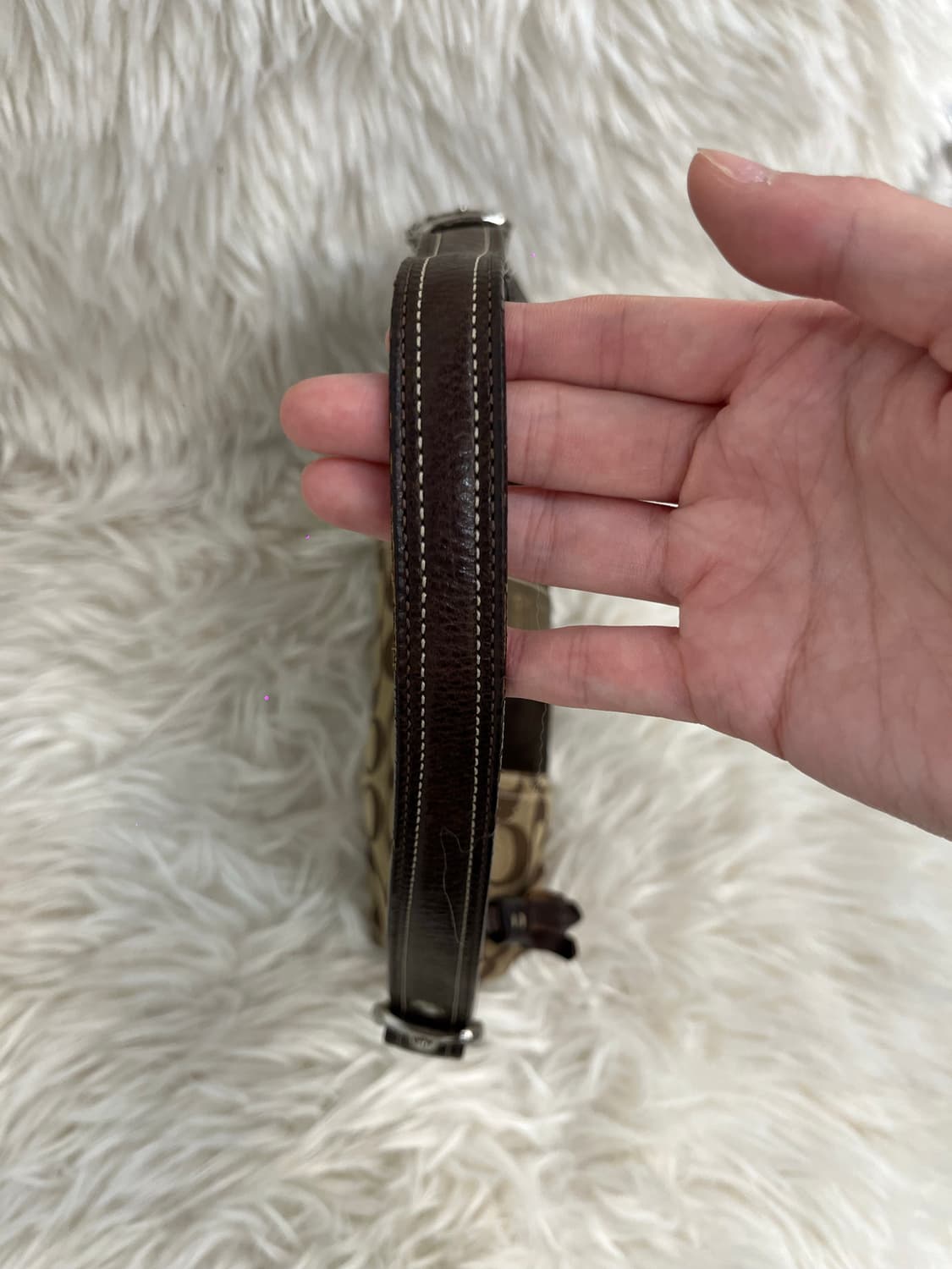 Coach Suede Brown Bag 상품이미지6
