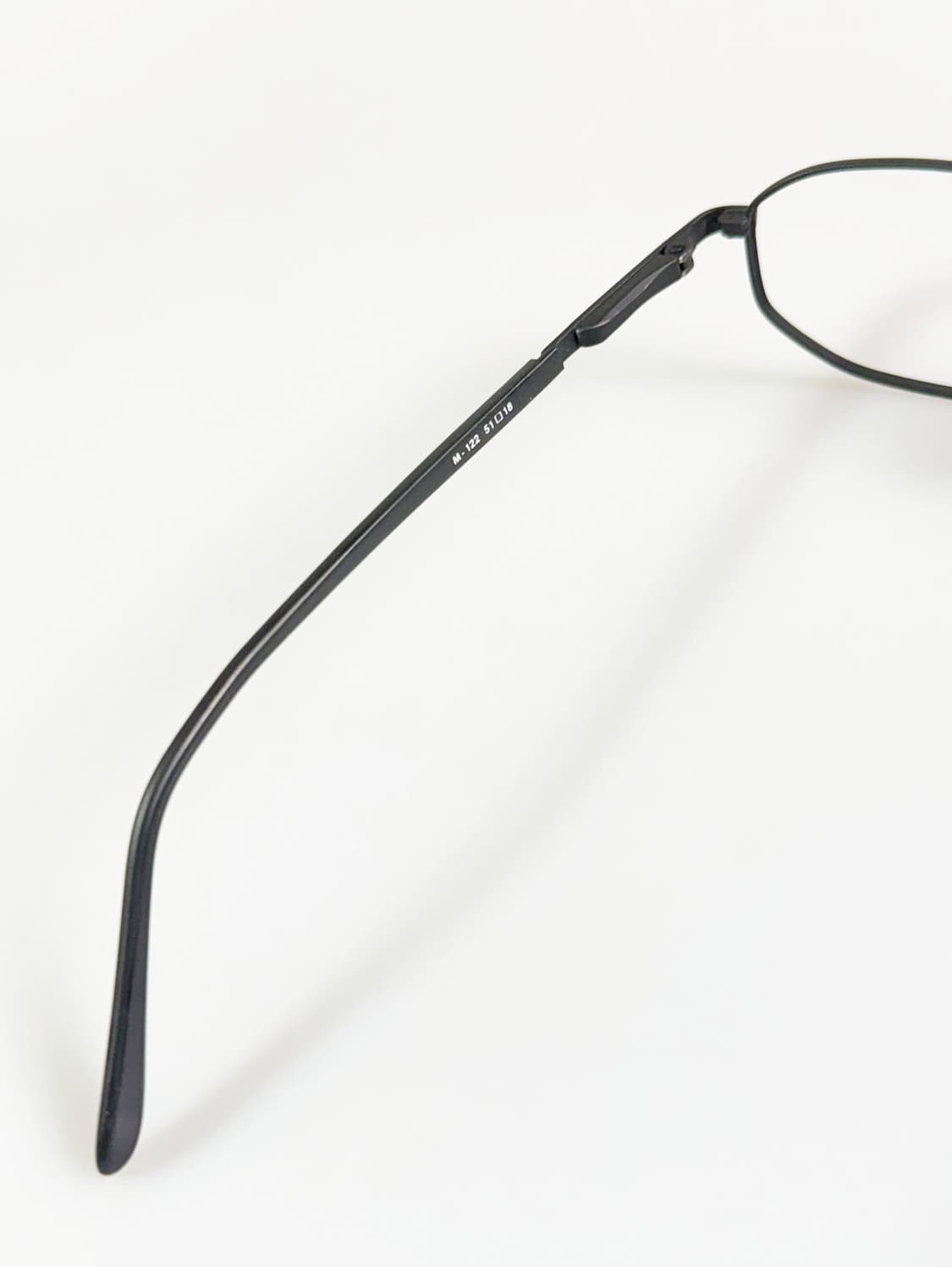 MERIDIAN 맷블랙 슬림 스퀘어 메탈 빈티지 안경 상품이미지7