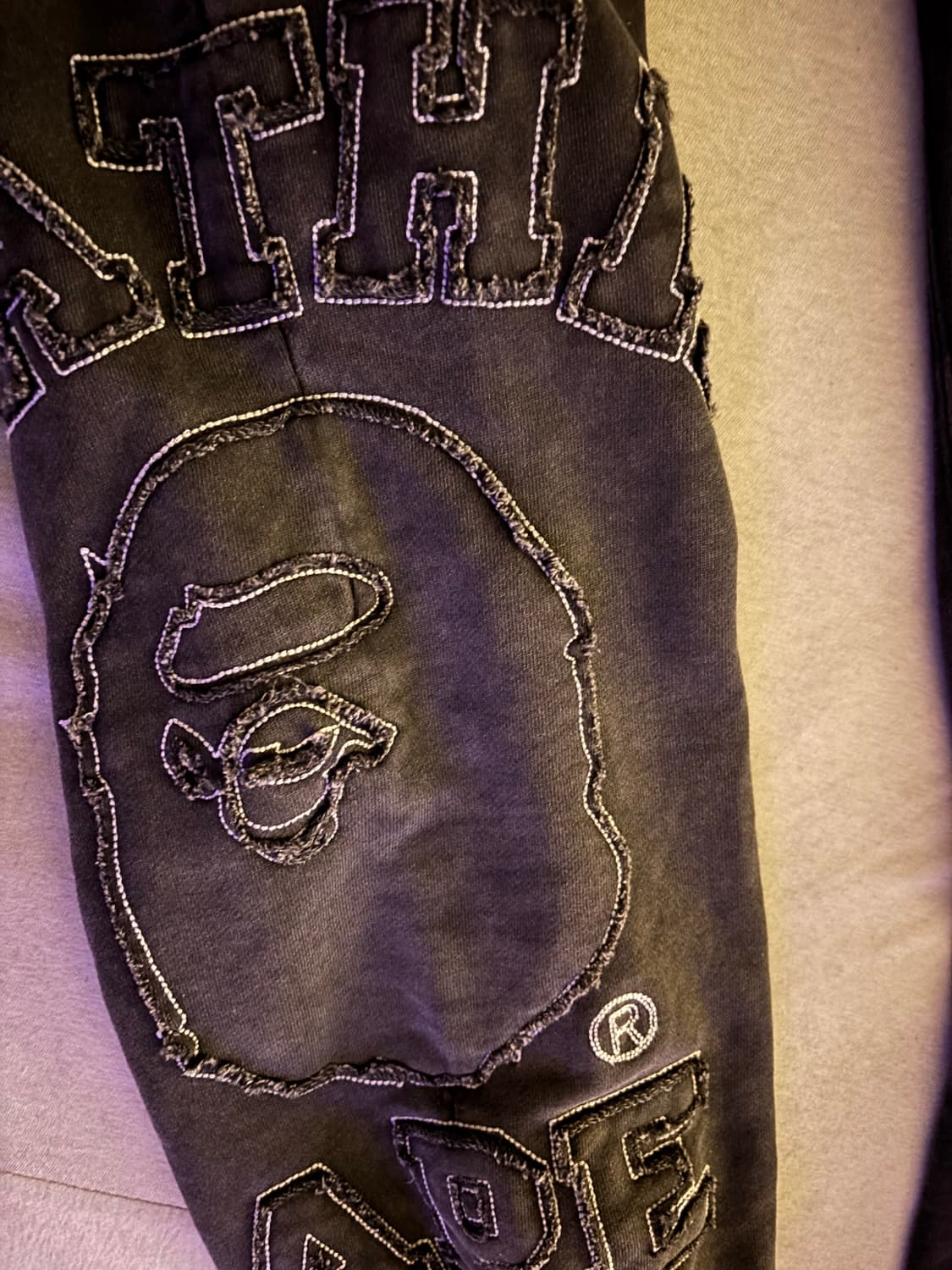 베이프 컬리지 워시드 이펙트 스웻팬츠 상품이미지7